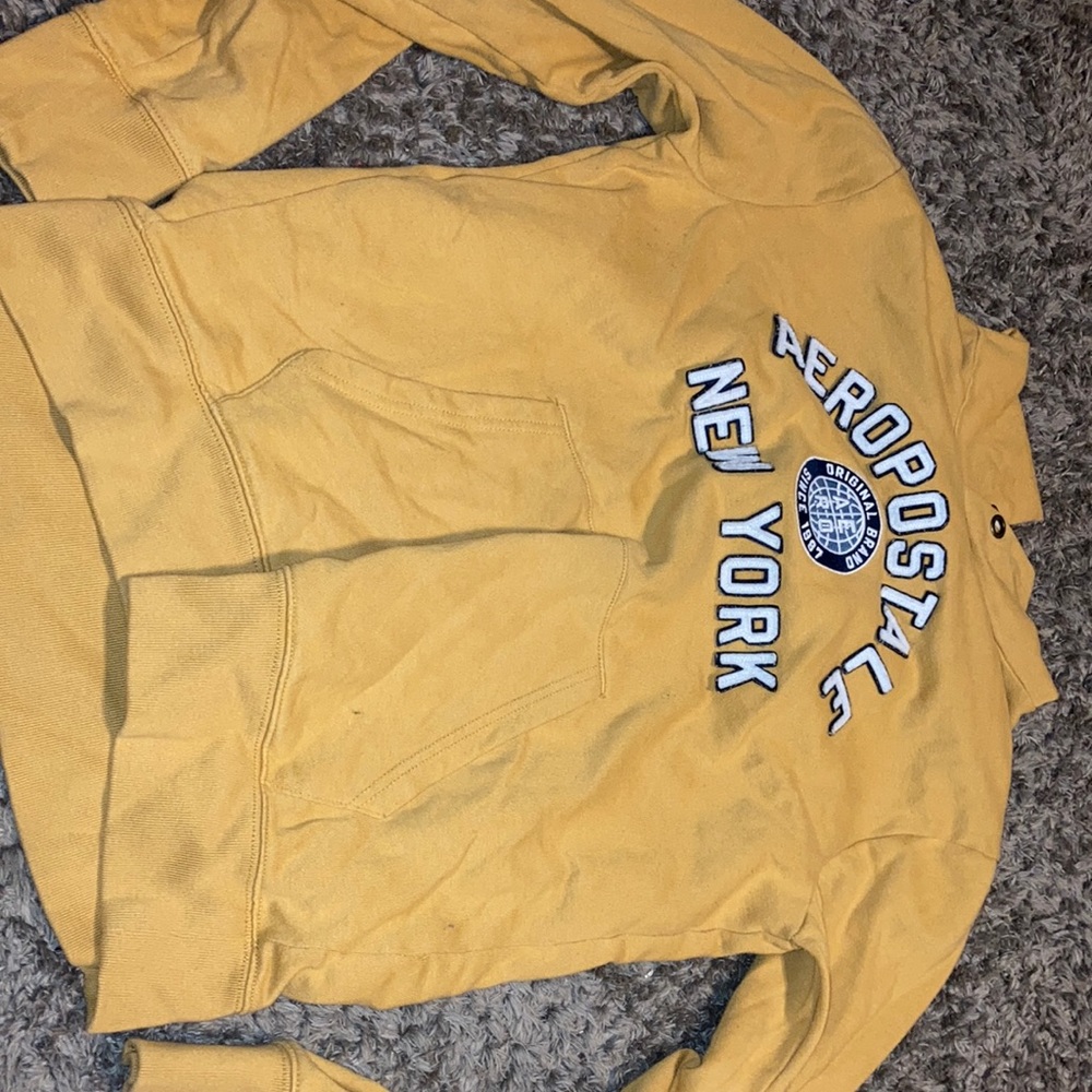 Aeropostal M yellow hoodie :)